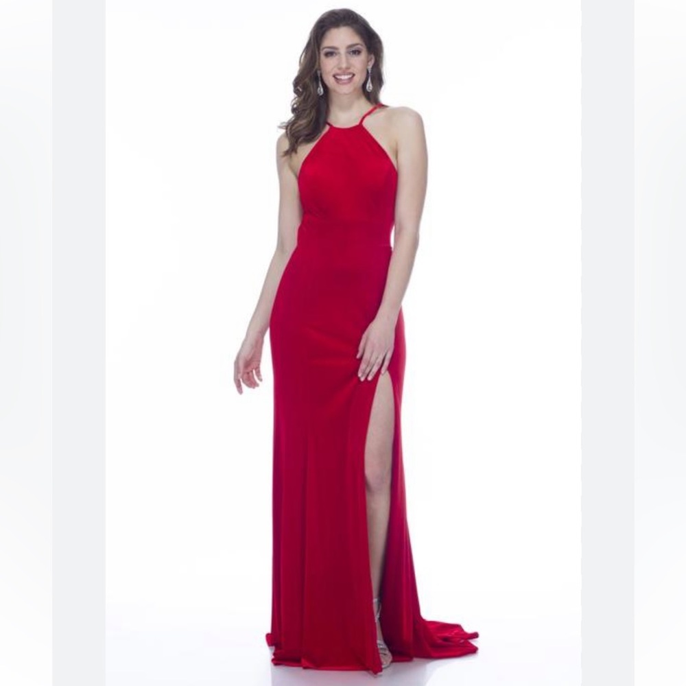 Fame and Partners Dress Red with string detail
